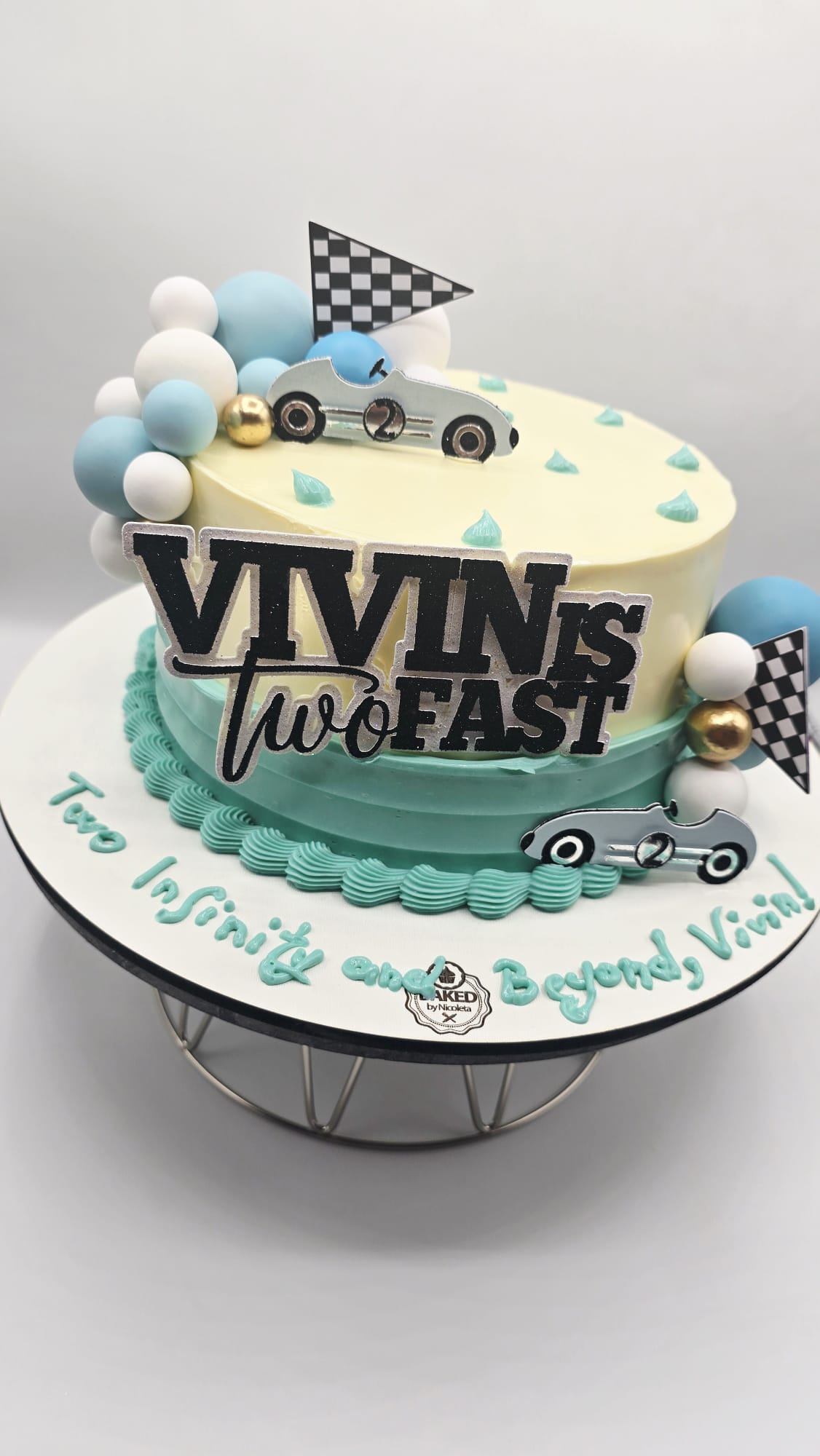 Bespoke custom celebration cake for Boys & Adventures handcrafted by Nicoleta